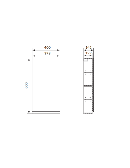 Cersanit MODUO 40 SIENAS SKAPIS ANTRACĪTA, S590-082 - 6 Cersanit MODUO 40 SIENAS SKAPIS ANTRACĪTA, S590-082 - 6