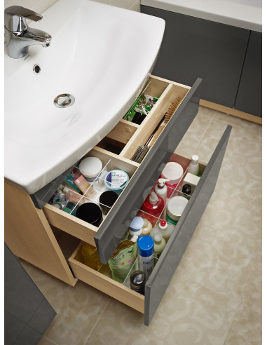 Cersanit skapītis izlietnei Smart 80, pelēks - 3