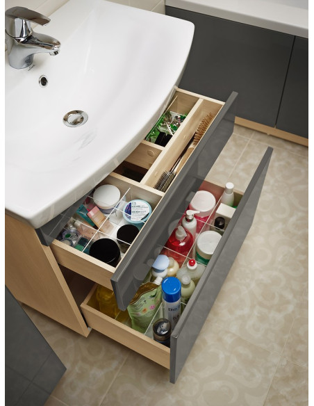 Cersanit skapītis izlietnei Smart 80, pelēks - 3 Cersanit skapītis izlietnei Smart 80, pelēks - 3