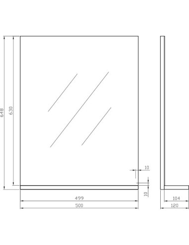 Cersanit spogulis Melar 50 - 5