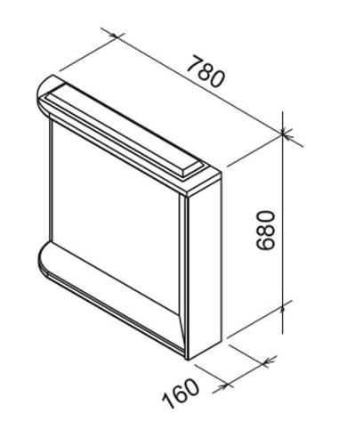 Ravak spogulis Rosa М 780 - 5