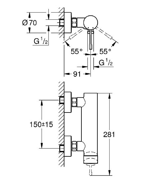 Grohe dušas jaucējkrāns Essence New 33636AL1 - 3