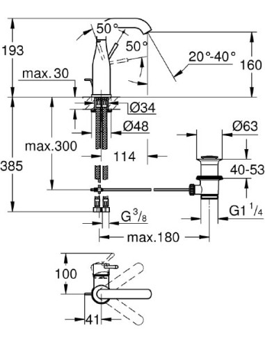Grohe izlietnes jaucējkrāns Essence New 23462AL1 - 3