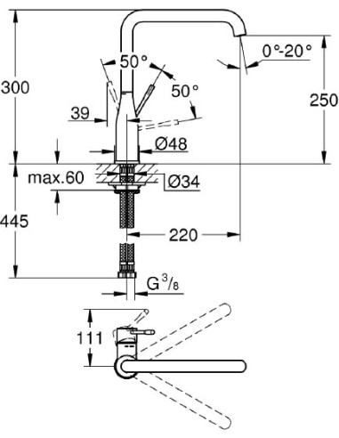 Grohe virtuves jaucējkrāns Essence New 30269A00 - 4