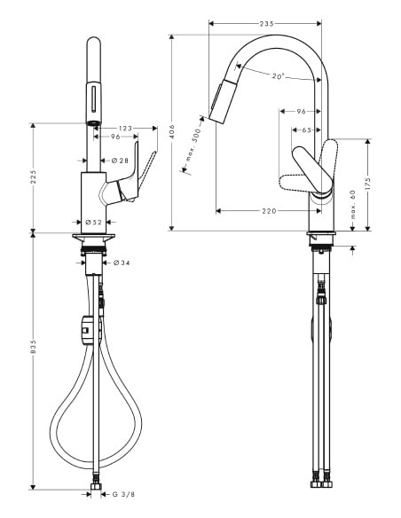 Hansgrohe virtuves jaucējkrāns Focus 31815670