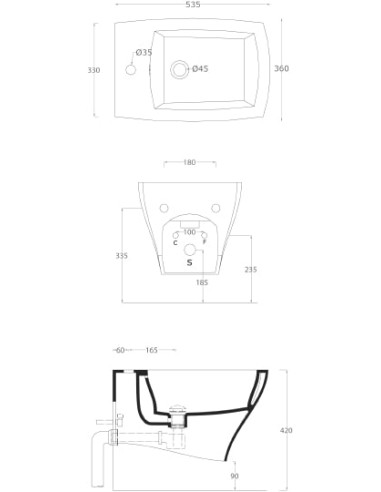 ArtCeram piekaramais bidē Jazz JZB001 - 3