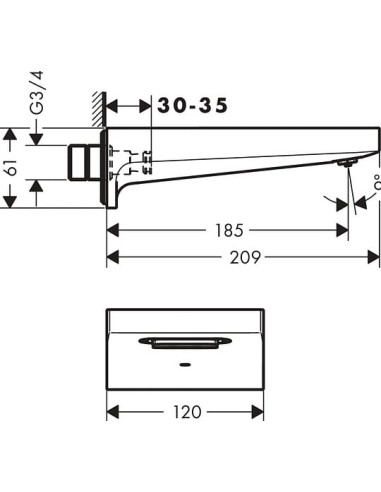 Hansgrohe izteka Metropol 32543000