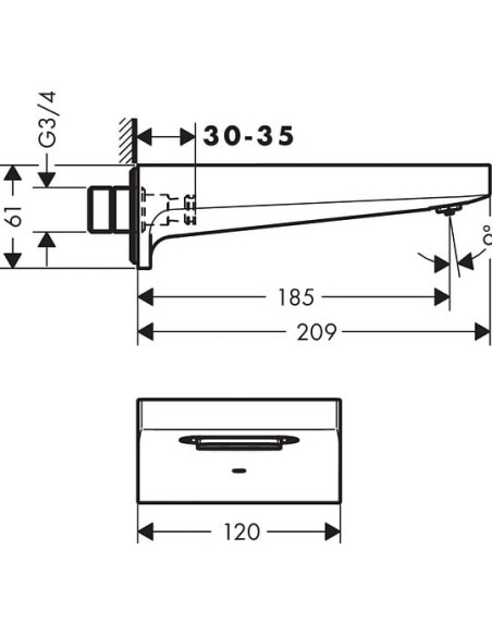 Hansgrohe izteka Metropol 32543000