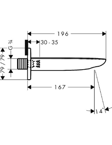 Hansgrohe izteka Puravida 15412000