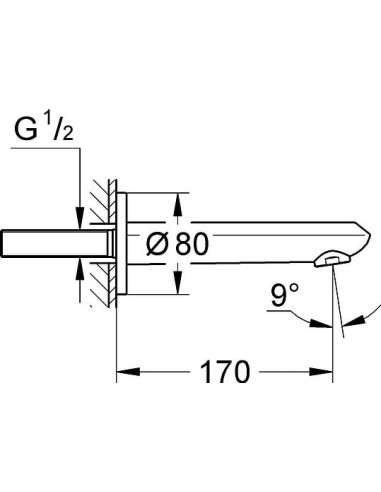 Grohe izteka Eurodisc Cosmopolitan 13278002 - 3