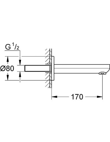 Grohe izteka Eurosmart Cosmopolitan 13261000 - 5