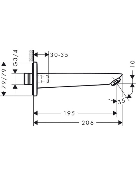 Hansgrohe izteka Logis 71410000