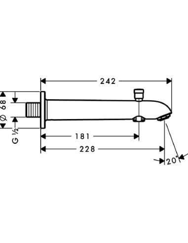 Hansgrohe izteka E 228 13424000