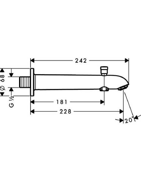 Hansgrohe izteka E 228 13424000