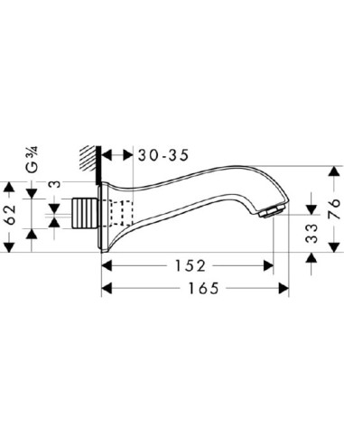Hansgrohe izteka Metris classic 13413000