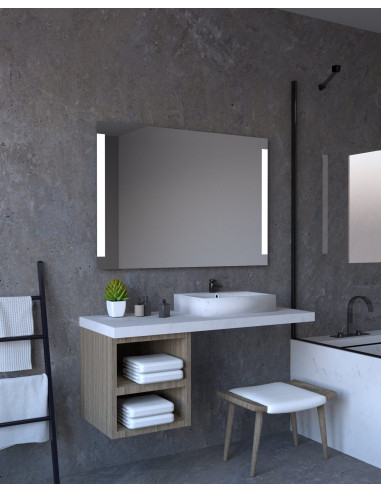 TANYA Spogulis ar frontālu un fona LED...