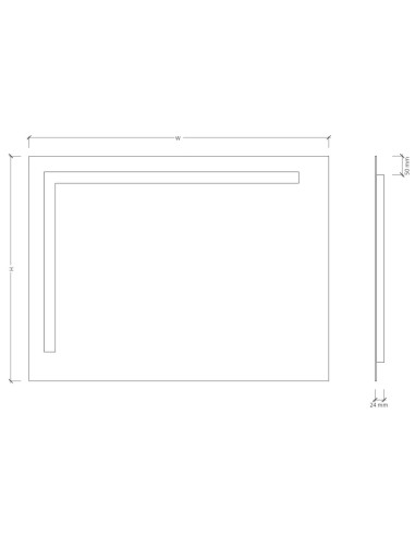 CARMEN Spogulis ar frontālu LED apgaismojumu