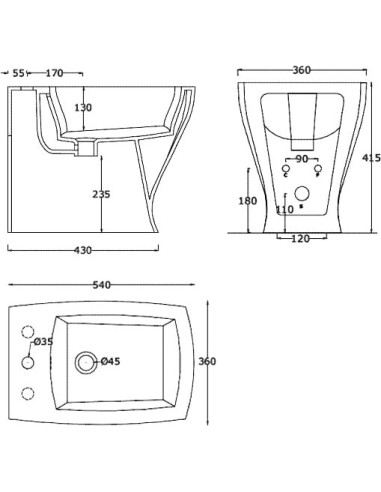 ArtCeram gridas bidē Jazz JZB002 - 9