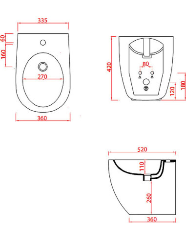 ArtCeram gridas bidē File FLB002 - 7