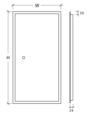 KEN Spogulis ar frontālu un fona LED apgaismojumu
