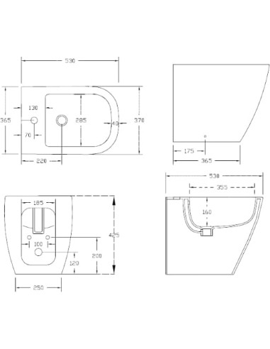 ArtCeram gridas bidē Faster FSB002 - 4
