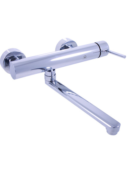 SEINA Sink/basin mixer wall-mounted, with flat spout 200 mm - spacing 150 mm, SE901.5/23