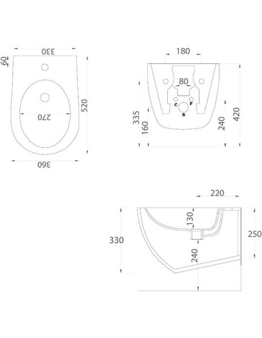 ArtCeram piekaramais bidē File 2.0 FLB001 - 4