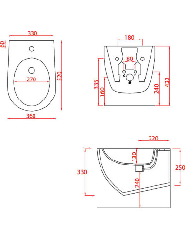 ArtCeram piekaramais bidē File 2.0 FLB001 01 00 - 6