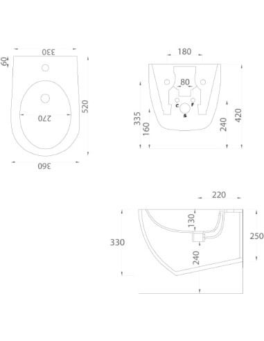 ArtCeram piekaramais bidē File 2.0 FLB001 - 3