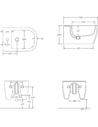 ArtCeram piekaramais bidē Faster FSB001 - 5