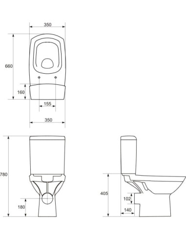 Cersanit tualetes pods Carina new clean on 011 - 11