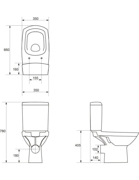 Cersanit tualetes pods Carina new clean on 011 - 11 Cersanit tualetes pods Carina new clean on 011 - 11