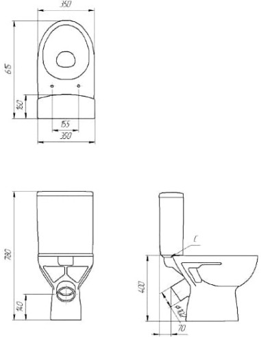 Cersanit tualetes pods Geo - 4