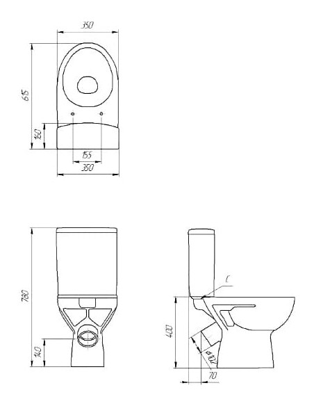 Cersanit tualetes pods Geo - 4