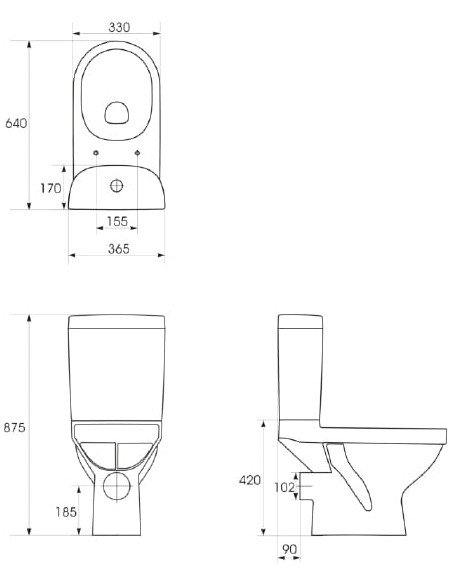Cersanit tualetes pods Kristal S-KO-KRI011-3/6-DL-w - 8 Cersanit tualetes pods Kristal S-KO-KRI011-3/6-DL-w - 8