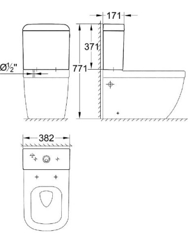 Grohe WC pott Euro Ceramic 39338000 - 5