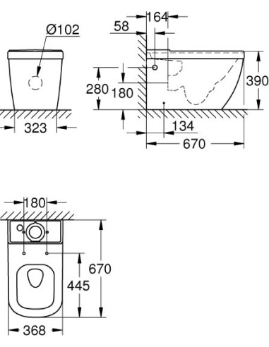 Grohe unitazas Euro Ceramic 39338000 - 6