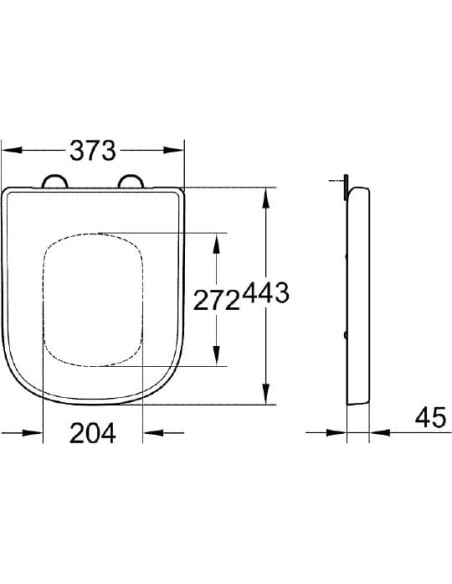 Grohe toilet bowl Euro Ceramic 39338000 - 7 Grohe toilet bowl Euro Ceramic 39338000 - 7