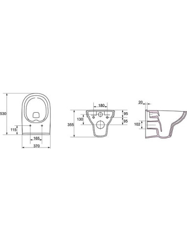 Cersanit pie sienas piekaramais pods City New clean on - 8