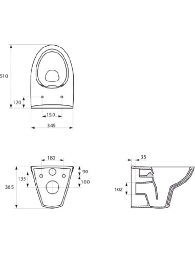 Cersanit pie sienas piekaramais pods Parva new clean on - 8