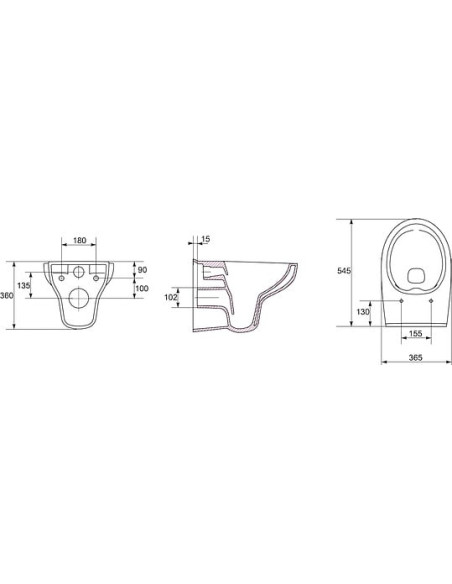 Cersanit pie sienas piekaramais pods Nature clean on - 8 Cersanit pie sienas piekaramais pods Nature clean on - 8