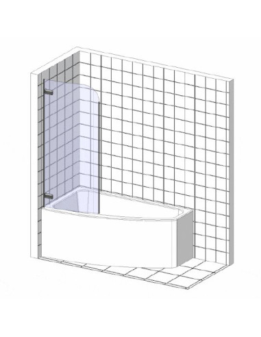 Ravak vannas aizkars Rosa CVSK1 140/150 - 4