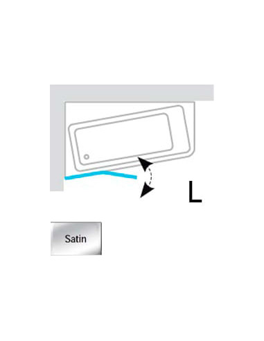 Ravak vannas aizkars 10° 10CVS2 7QLA0U03Z1 - 7