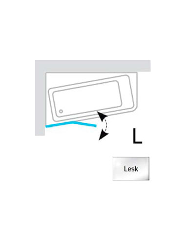 Ravak vannas aizkars 10° 10CVS2 7QLA0C03Z1 - 7