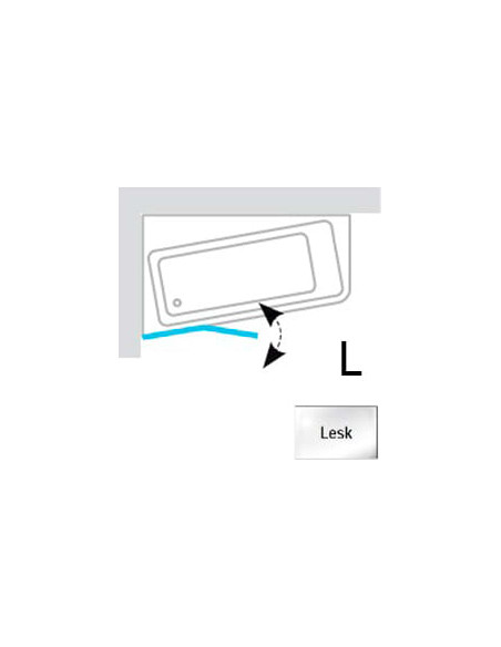 Ravak vannas aizkars 10° 10CVS2 7QLA0C03Z1 - 7 Ravak vannas aizkars 10° 10CVS2 7QLA0C03Z1 - 7
