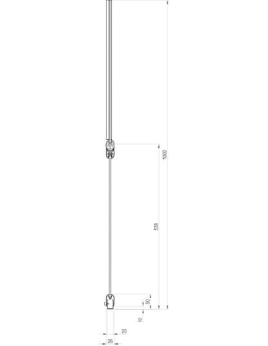 Ravak vannas aizkars 10° 10CVS2 7QLA0C03Z1 - 8