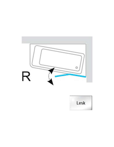 Ravak vannas aizkars 10° 10CVS2 7QRA0C03Z1 - 7