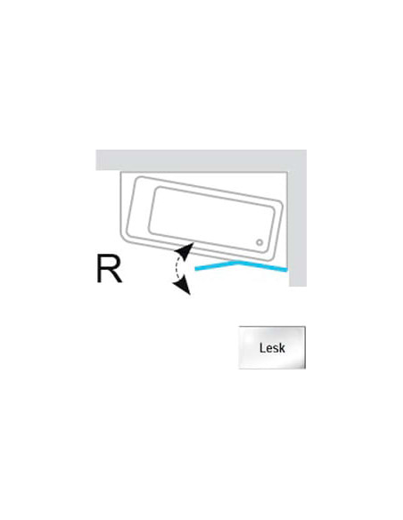 Ravak vannas aizkars 10° 10CVS2 7QRA0C03Z1 - 7 Ravak vannas aizkars 10° 10CVS2 7QRA0C03Z1 - 7