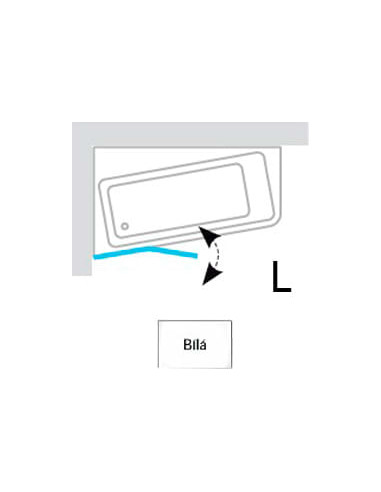 Ravak vannas aizkars 10° 10CVS2 7QLA0103Z1 - 7