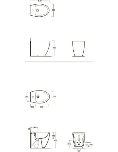 Simas gridas bidē LFTSpazio LFT21